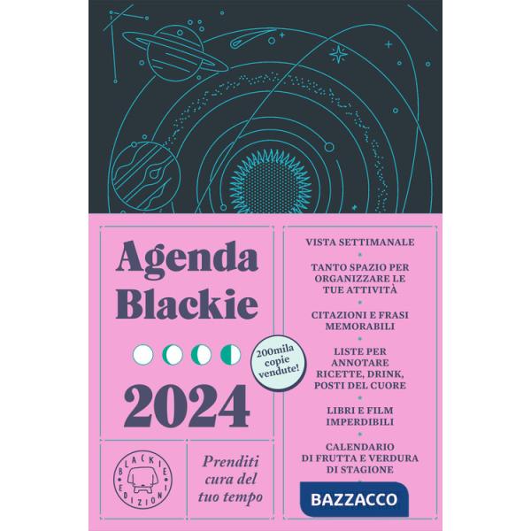 Agenda Blackie 2024 settimanale 12 mesi. Prenditi cura del tuo tempo