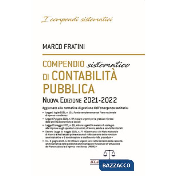 Compendio sistematico di contabilità pubblica 2021-2022