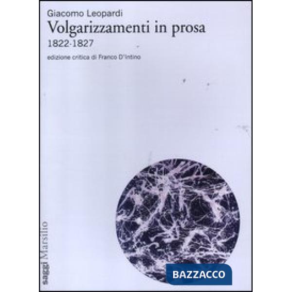 Volgarizzamenti in prosa 1822-1827