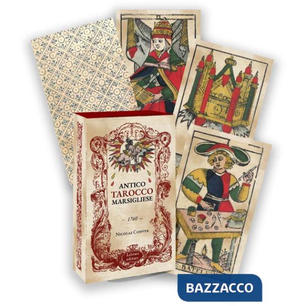 Antico tarocco marsigliese. Nicolas Conver (1760). Con 78 Carte