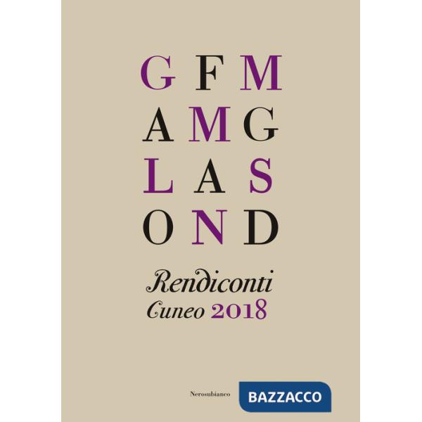 Rendiconti. Cuneo 2018