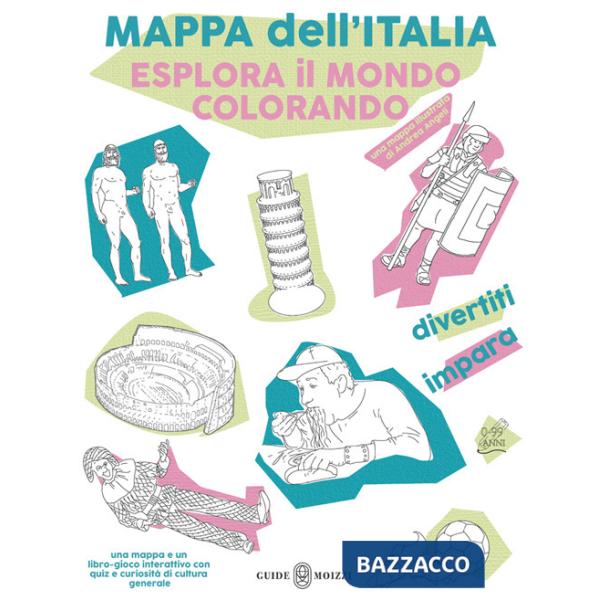 Mappa dell'Italia. Esplora il mondo colorando. Con 1 mappa A3 in tessuto non tessuto