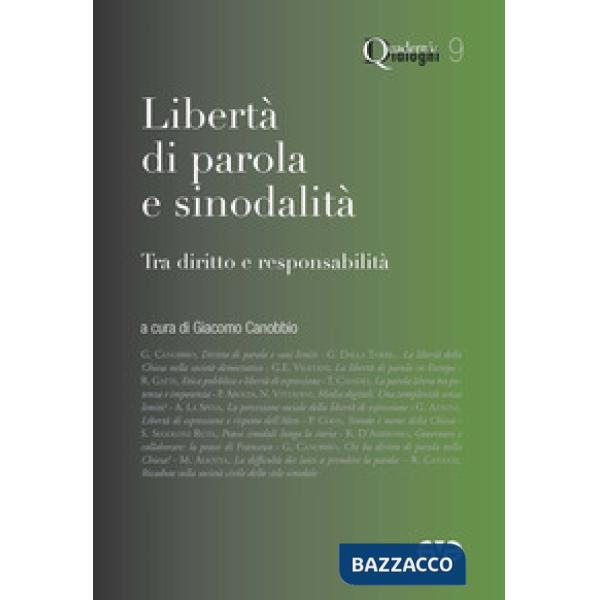 Libertà di parola e sinodalità. Tra diritto e responsabilità