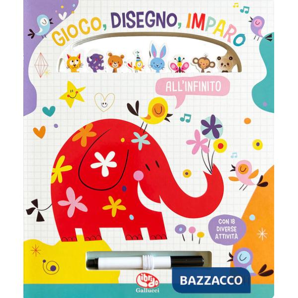 Animali. Gioco, disegno, imparo all'infinito. Ediz. a colori (Gli)