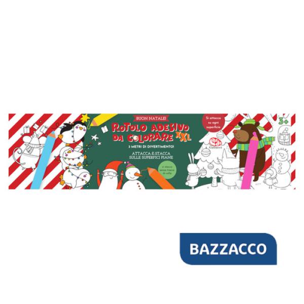 Rotolo adesivo da colorare XXL. Buon Natale! Ediz. illustrata