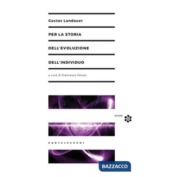Per la storia dell'evoluzione dell'individuo