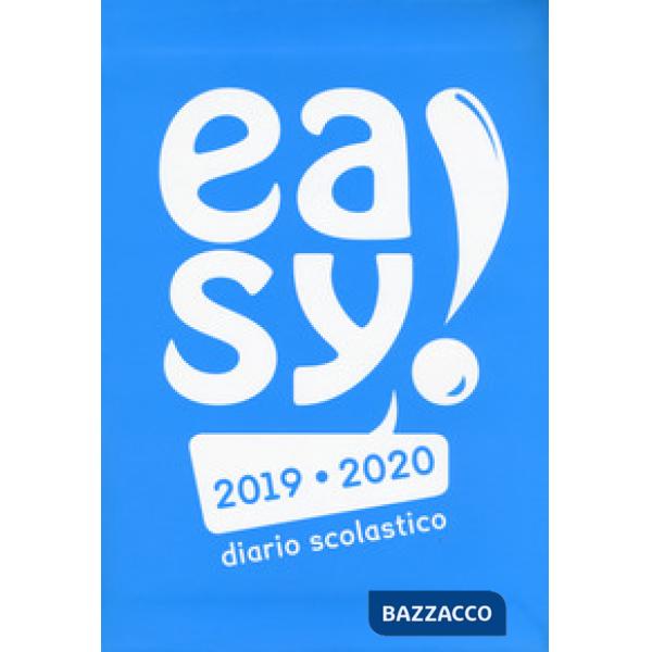 Easy! Diario scolastico 2019-2020. Copertina azzurra