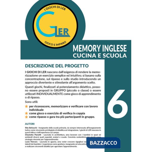 Giochi di Ler memory inglese. Cucina e scuola. Con tessere in cartoncino (I). Vol. 6