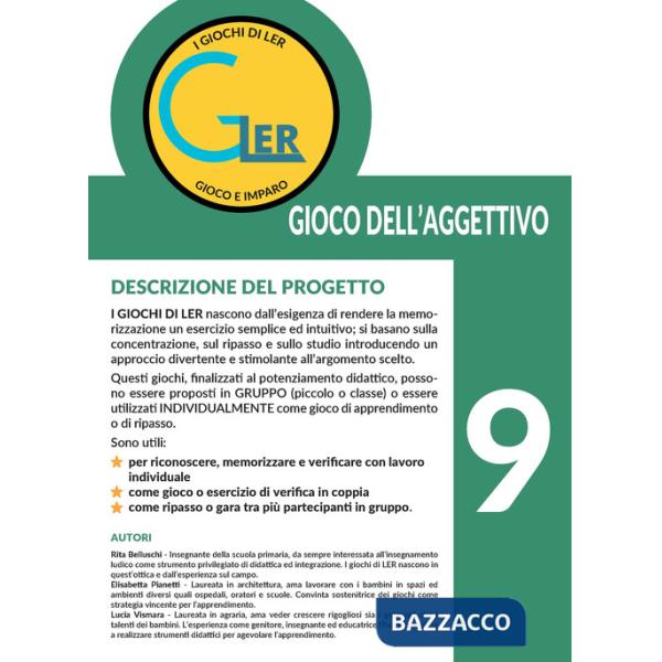 Giochi di LER. Gioco e imparo. Con tessere in cartoncino (I). Vol. 9: Gioco dell'aggettivo