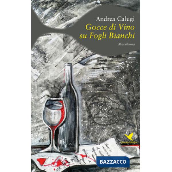 Gocce di vino su fogli bianchi