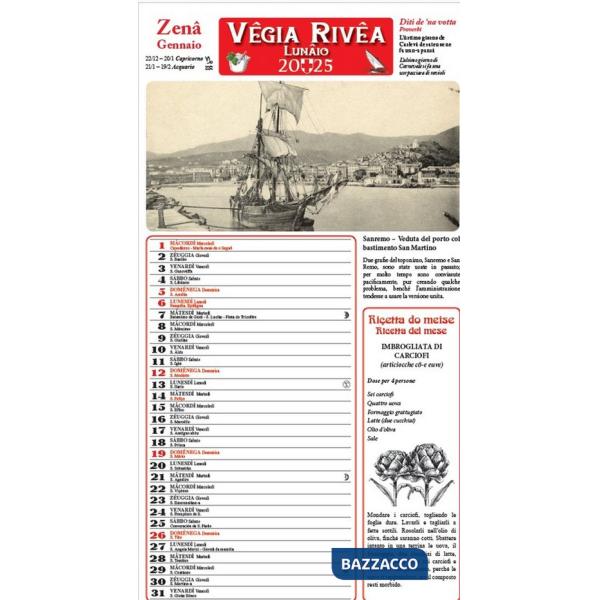 Lunâio Vêgia Rivêa 2026. Con 6 cartoline antiche