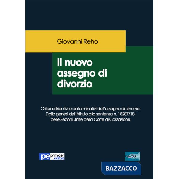 Nuovo assegno di divorzio (Il)