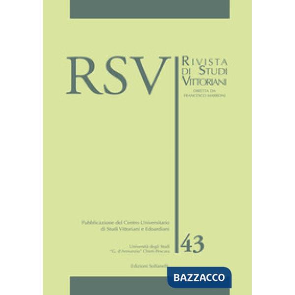 RSV. Rivista di studi vittoriani. Vol. 43