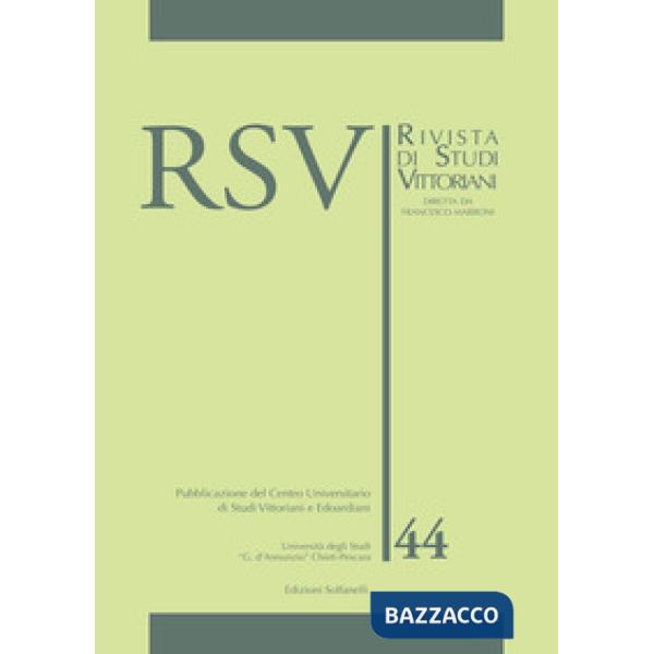RSV. Rivista di studi vittoriani. Vol. 44
