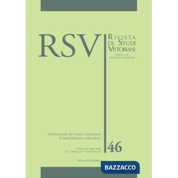 RSV. Rivista di studi vittoriani. Vol. 46