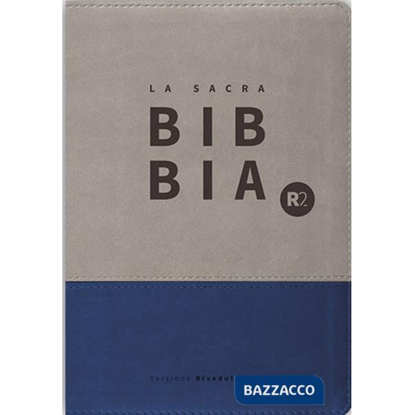 Bibbia R2. Versione riveduta 2020 Ediz. tascabile copertina similpelle bicolore grigio/blu