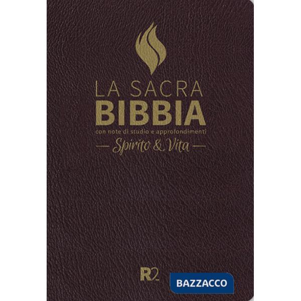 Bibbia R2. Spirito e vita. Ediz. pelle sintetica bordeaux, taglio oro