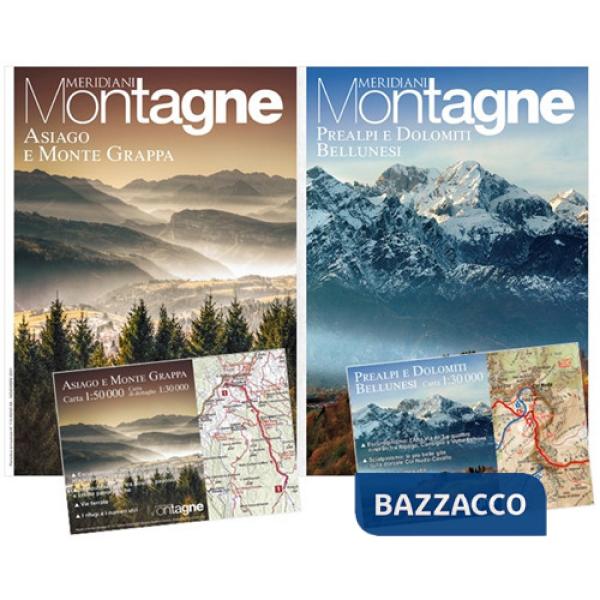 Asiago e Monte Grappa-Prealpi e Dolomiti bellunesi. Con 2 Carta geografica ripiegata