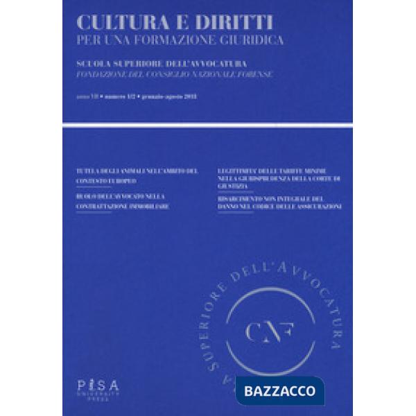 Cultura e diritti. Per una formazione giuridica (2018). Vol. 1-2
