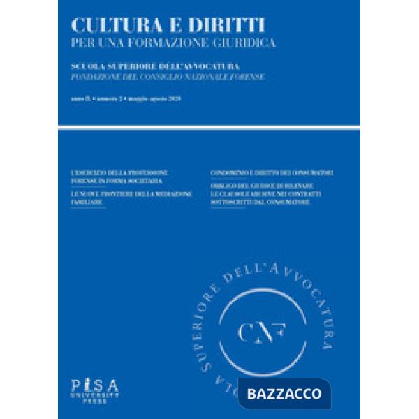 Cultura e diritti. Per una formazione giuridica (2020). Vol. 2