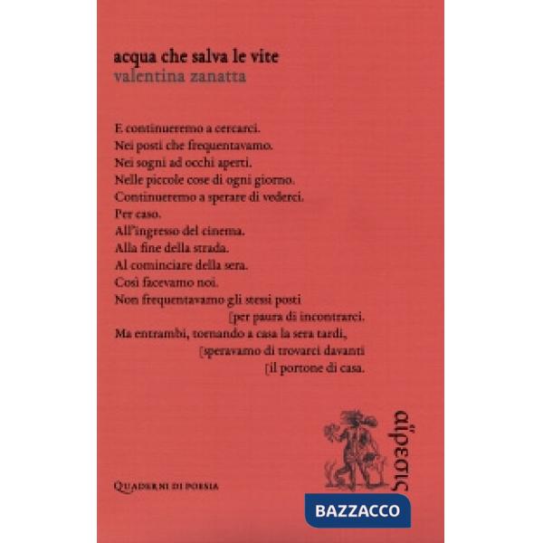 Acqua che salva le vite