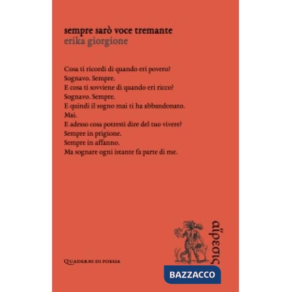 Sempre sarò voce tremante