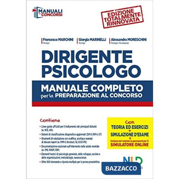 Dirigente psicologo. Manuale completo per la preparazione al concorso