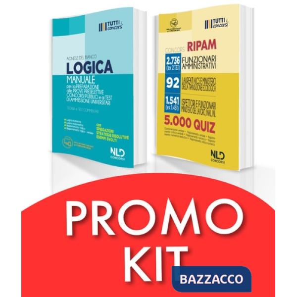 Kit completo di Logica: Manuale di logica per la preparazione alle prove preselettive dei concorsi pubblici e ai test di ammissi