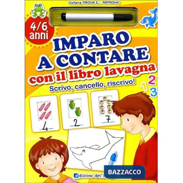Imparo a contare con il libro lavagna. Con gadget