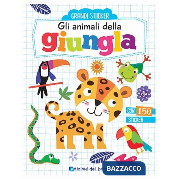 Animali della giungla. Con adesivi. Ediz. a colori (Gli)