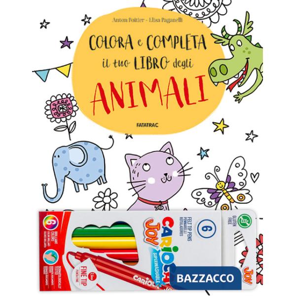 Colora e completa il tuo libro degli animali