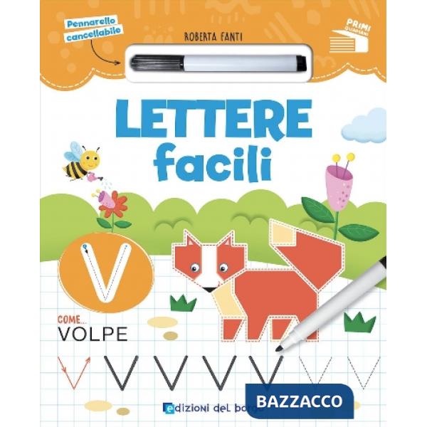 Lettere facili. Con pennarello cancellabile