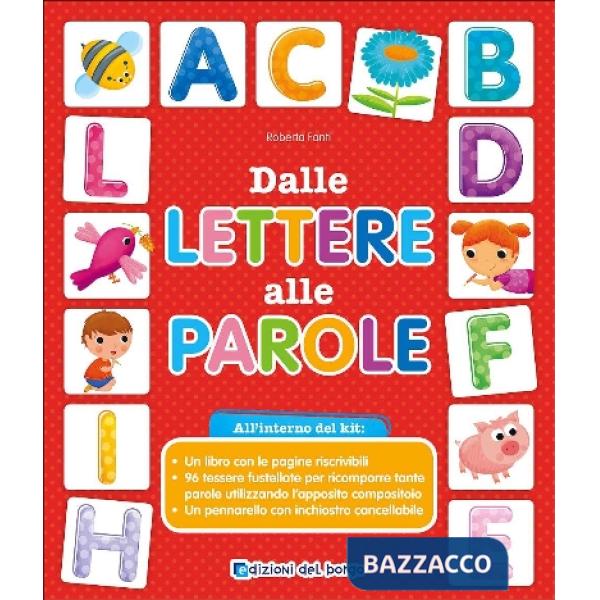 Dalle lettere alle parole. Con 96 tessere. Con pennarello cancellabile