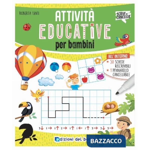 Attività educative per bambini. Ediz. a colori. Con pennarello cancellabile