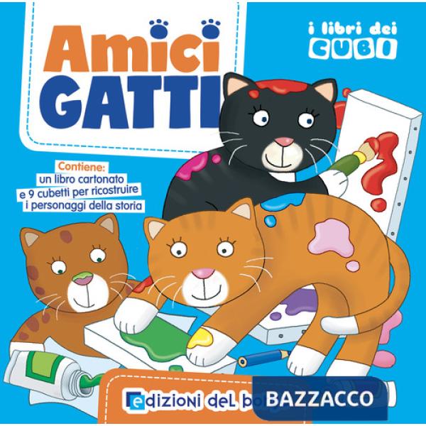 Amici gatti. I libri dei cubi. Ediz. a colori. Con 9 cubetti