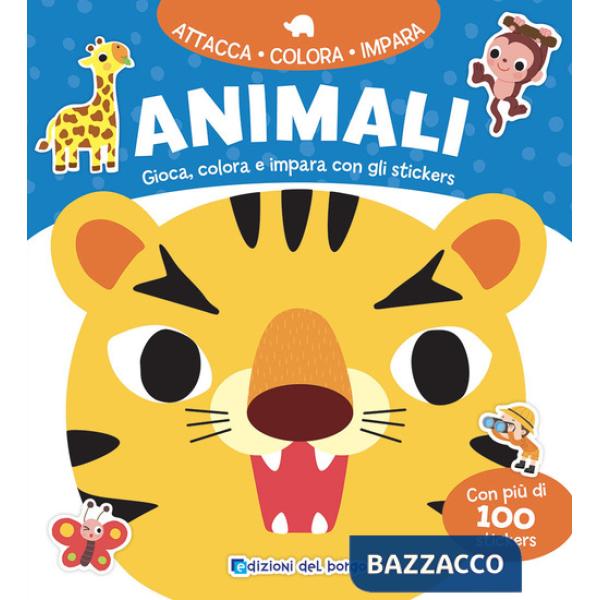 Animali. Gioca, colora e impara con gli stickers. Ediz. a colori