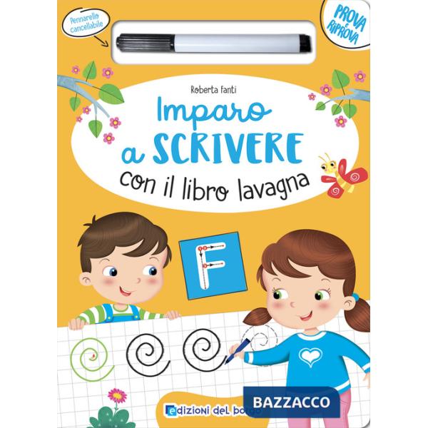 Imparo a scrivere con il libro lavagna. Ediz. a colori. Con pennarello cancellabile