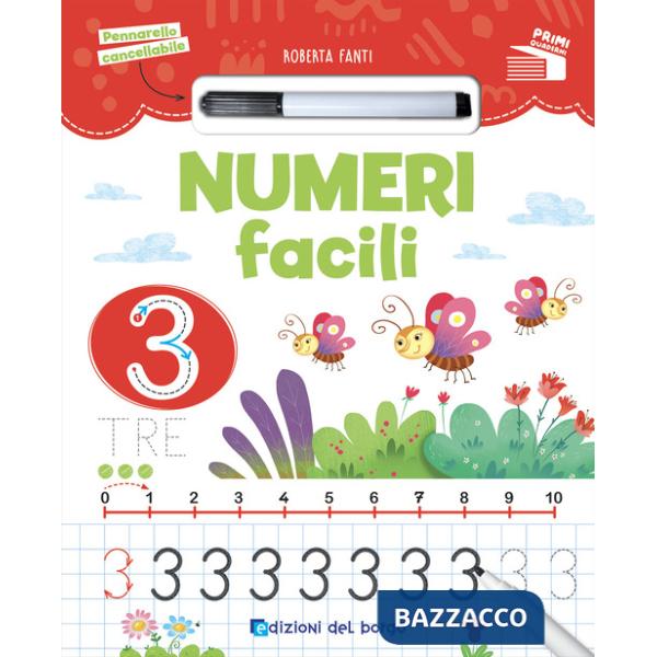 Numeri facili. Ediz. a colori. Con pennarello cancellabile
