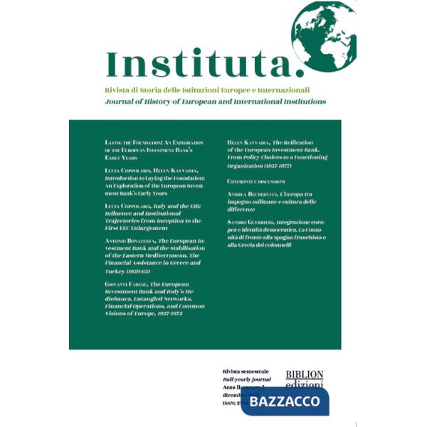Instituta. Rivista di Storia delle istituzioni europee e internazionali (2023). Ediz. multilingue. Vol. 2
