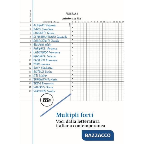 Multipli forti. Voci dalla letteratura italiana contemporanea