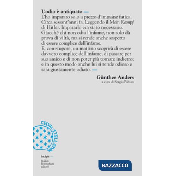 Odio è antiquato (L')