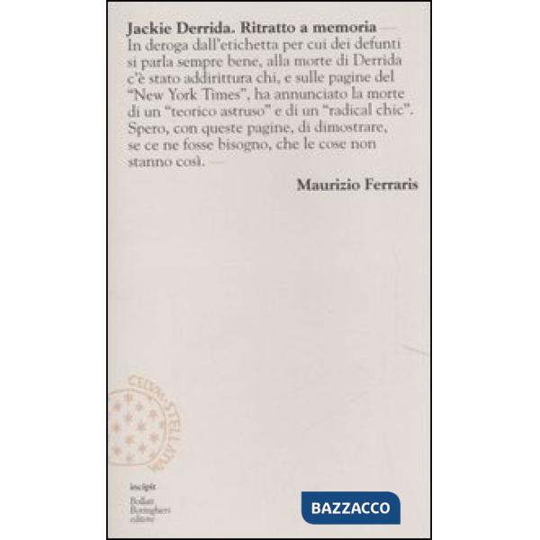 Jackie Derrida. Ritratto a memoria