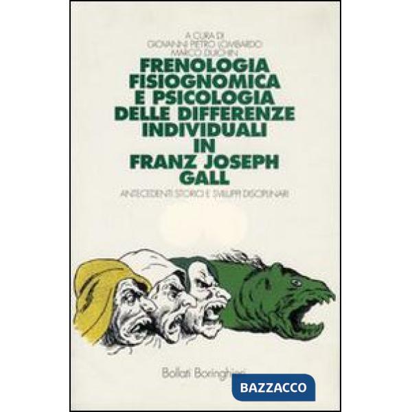 Frenologia, fisiognomica e psicologia delle differenze individuali di Franz Joseph Gall. Antecedenti storici e sviluppi discipli