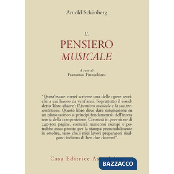 Pensiero musicale. Testo tedesco a fronte (Il)