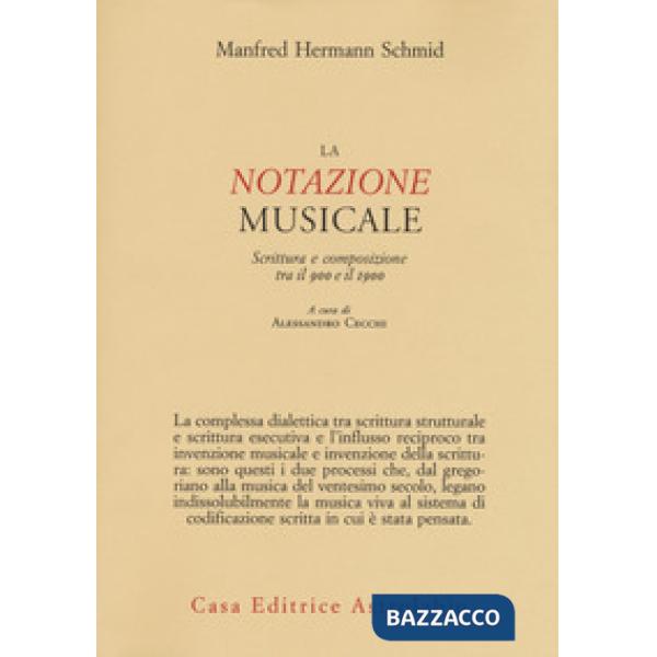 Notazione musicale. Scrittura e composizione tra il 900 e il 1900 (La)