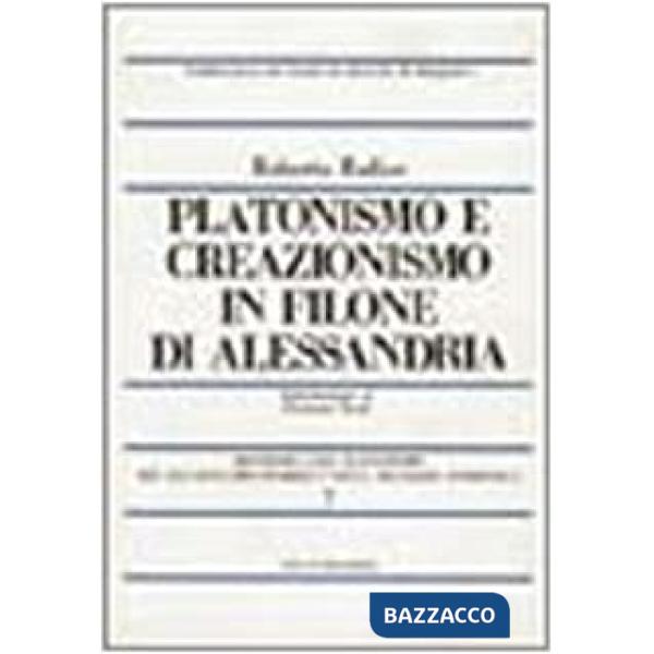Platonismo e creazionismo in Filone di Alessandria