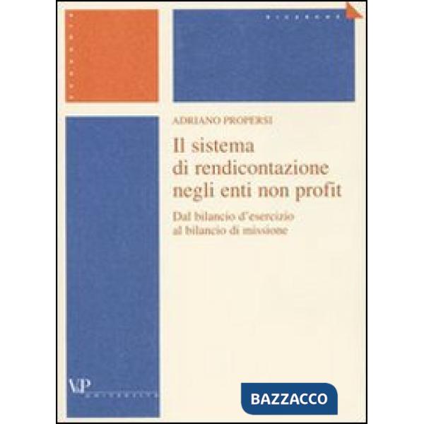 Sistema di rendicontazione negli enti non profit. Dal bilancio d'esercizio al bilancio di missione (Il)