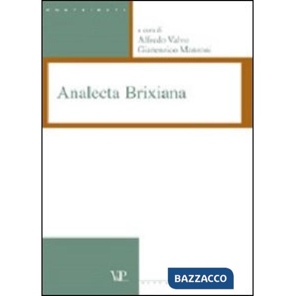 Analecta brixiana. Vol. 1