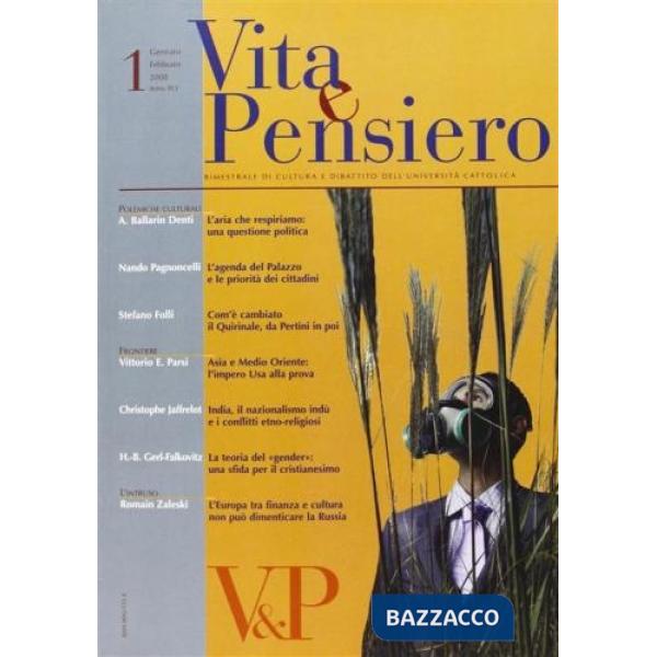 Vita e pensiero (2008). Vol. 1