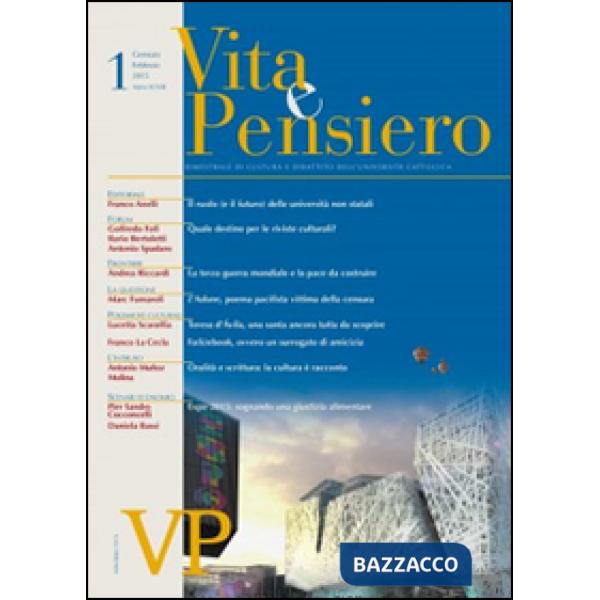 Vita e pensiero (2015). Vol. 1